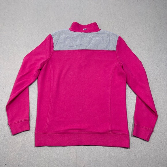 Vineyard‎ Vines 1/4 Zip Women’s XS Pullover Sweater Sweatshirt Pink Pocket - Picture 11 of 13